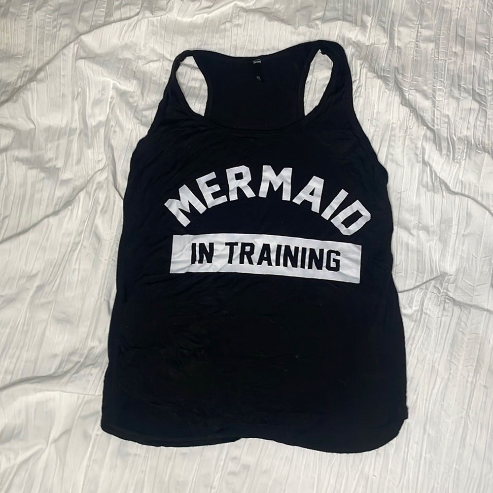 Womens graphic mermaid tank top